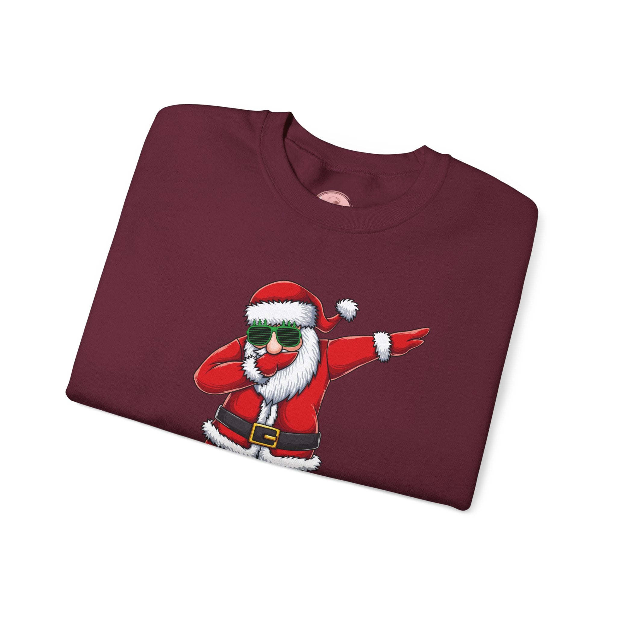 Dabbing Santa Sweatshirt — Funny Christmas Crewneck Holiday Pullover