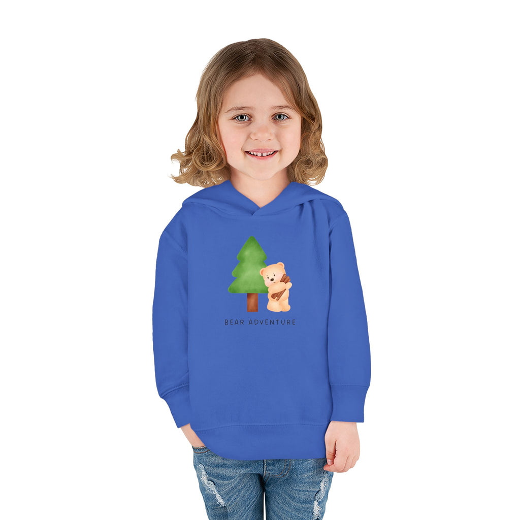 Toddler Hoodie — 'Bear Adventure' Cute Forest Bear Pullover for Kids