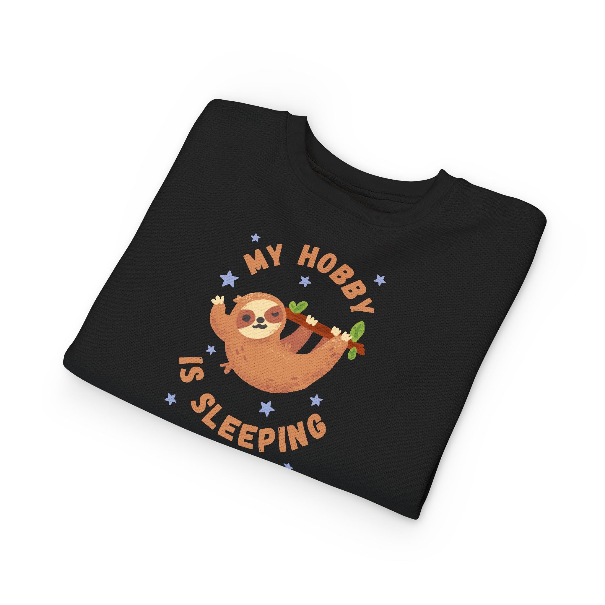 Sloth Toddler Sweatshirt - My Hobby is Sleeping - Soft Cozy Neutral Colors