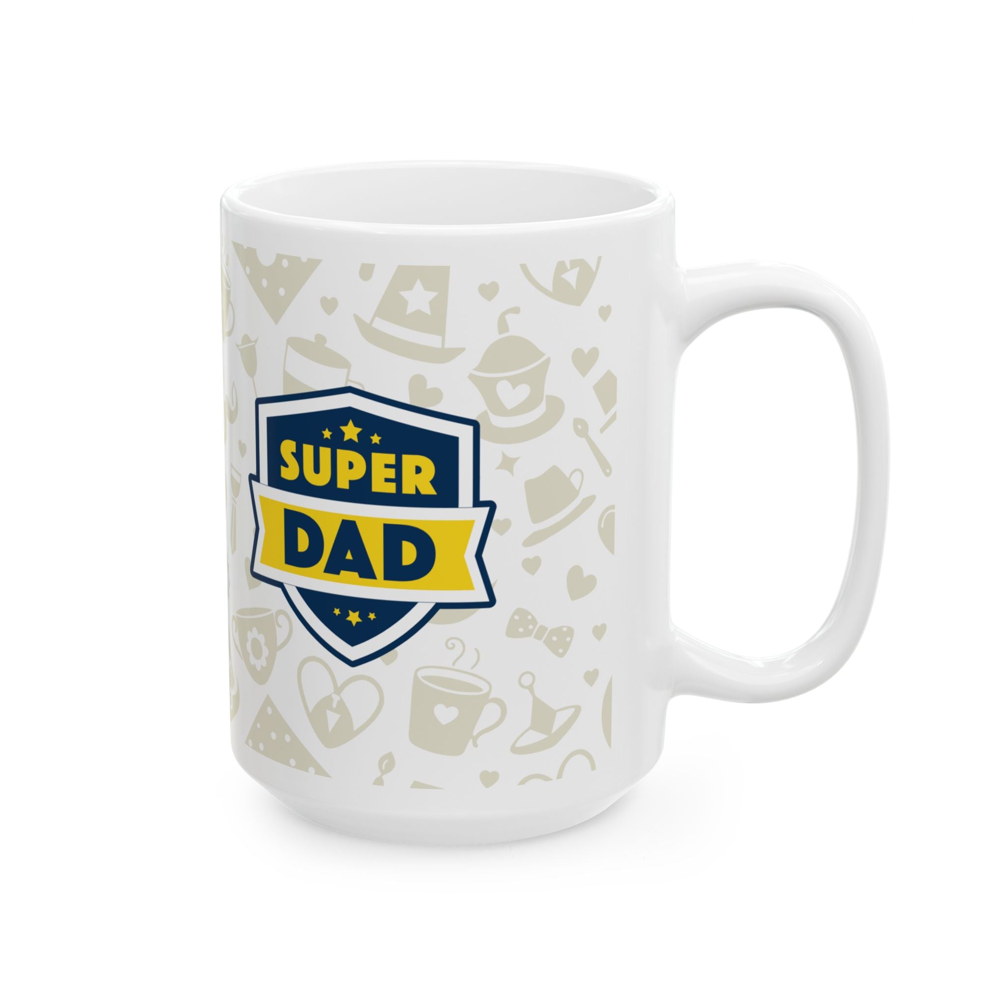 Super Dad Ceramic Mug — Fathers Day Coffee Cup (11oz & 15oz)