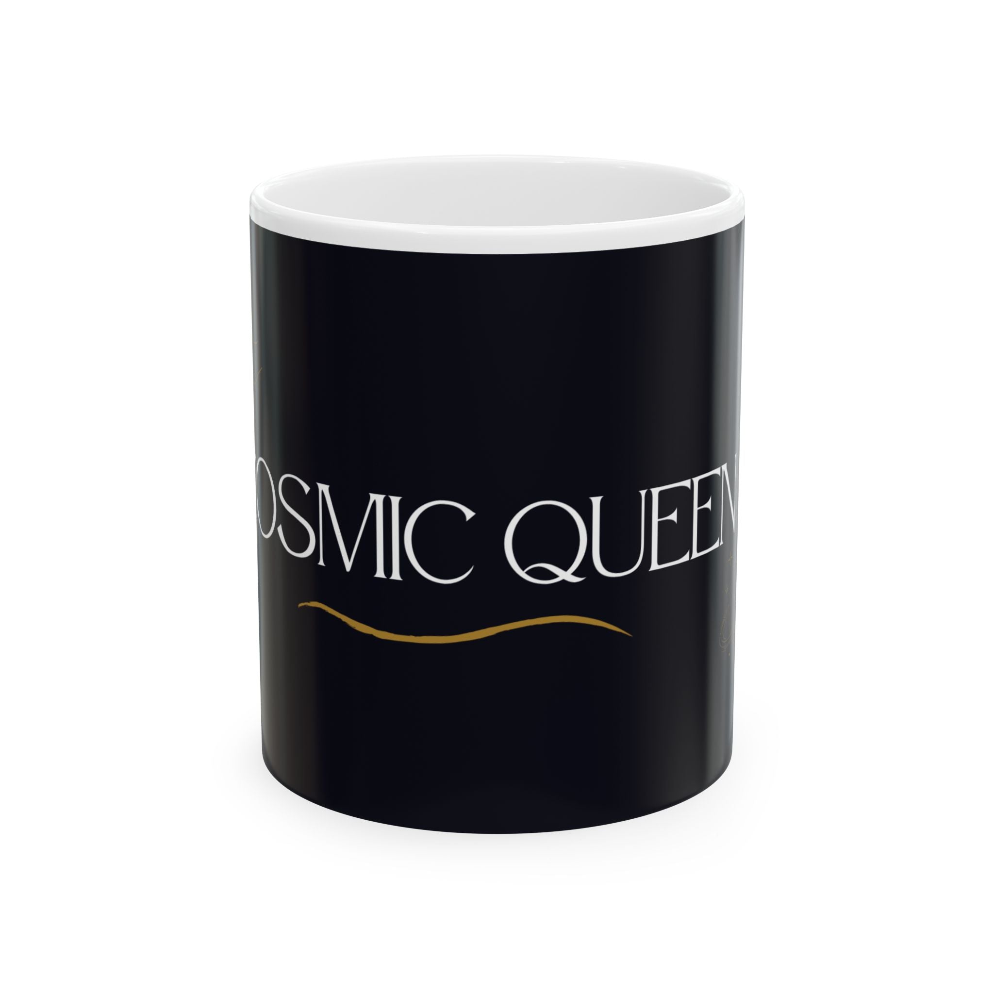 Cosmic Queen Black Ceramic Mug (11oz & 15oz) – Astrology Gift