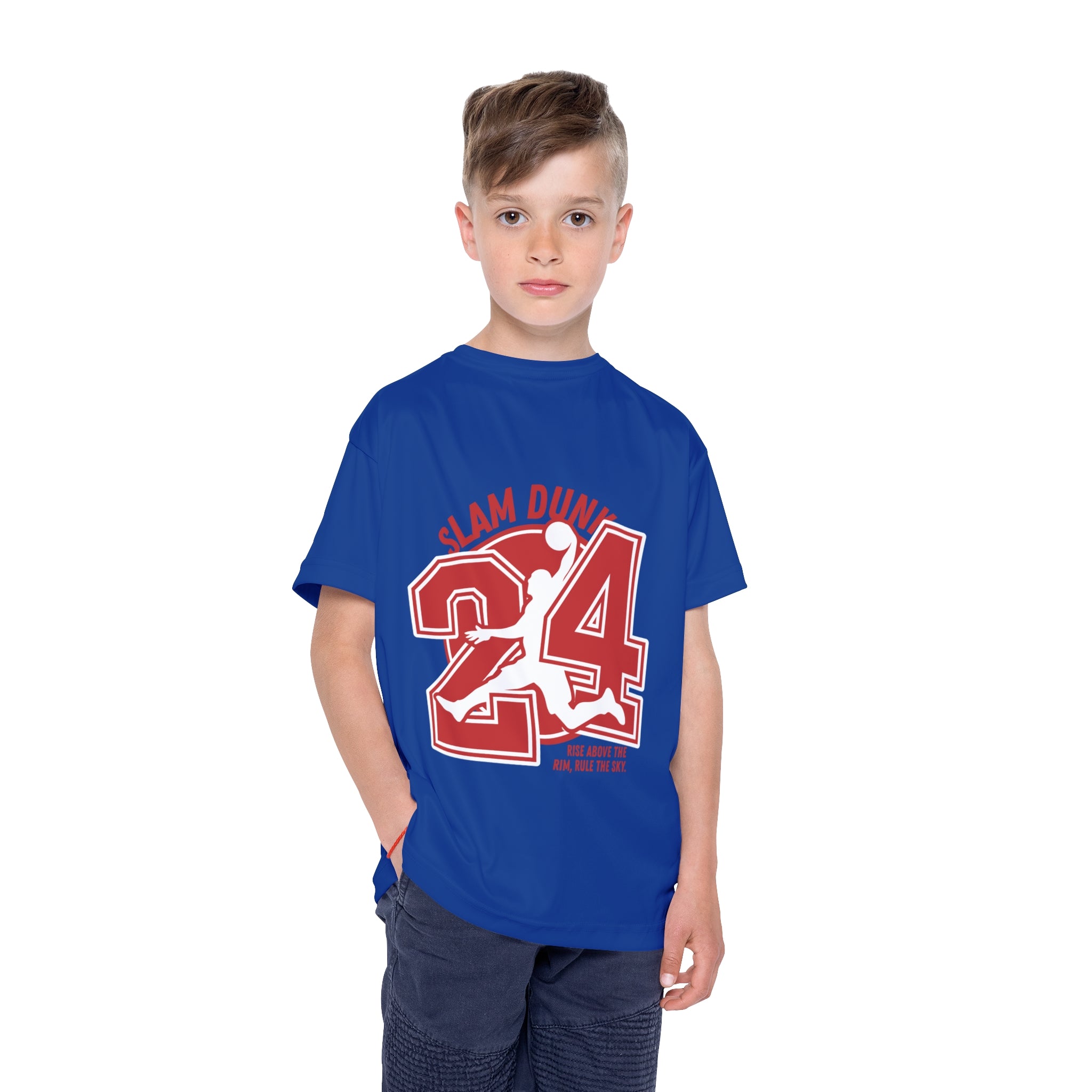 Kids Basketball Jersey "Slam Dunk 24" — Youth Athletic Tee