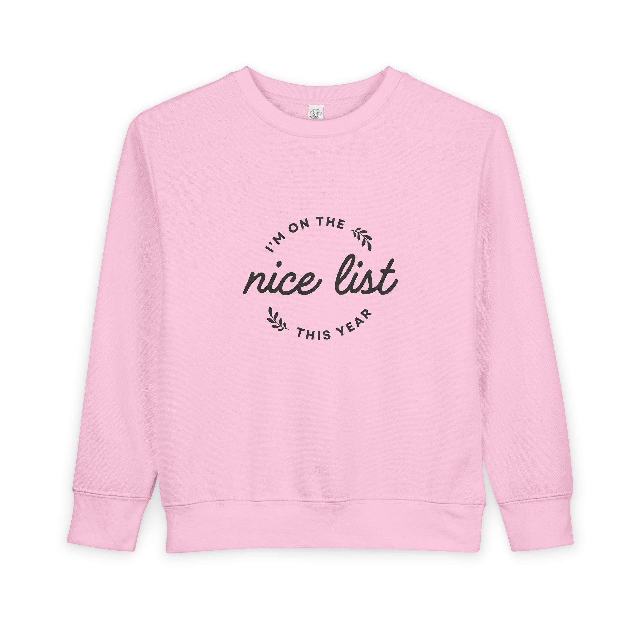 Nice List Toddler Sweatshirt - Soft Cozy Vintage-Inspired Christmas Print