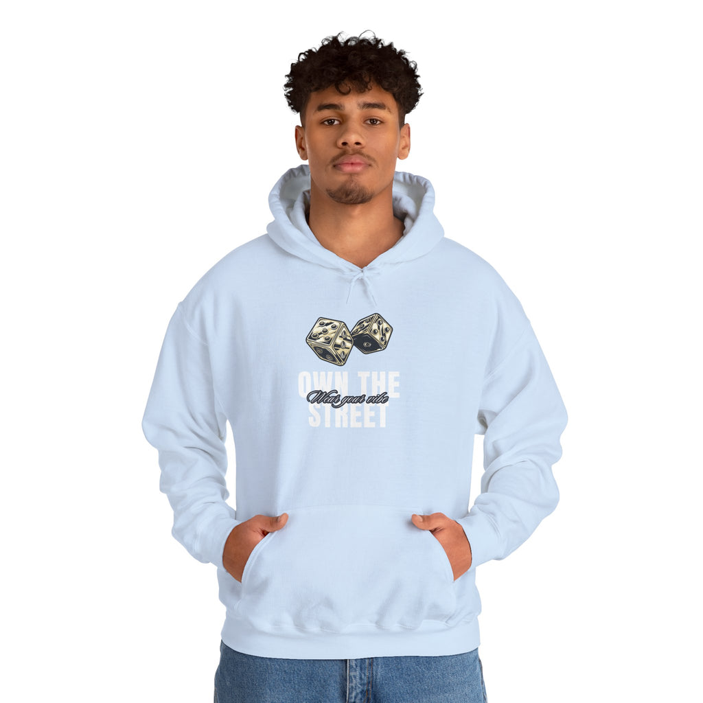 Own The Street Hoodie — Dice Graphic Streetwear Pullover