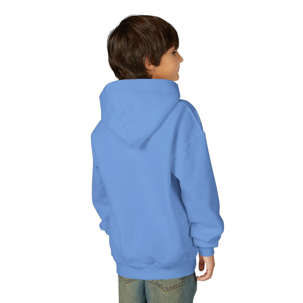 Kids Christmas Hoodie - Pink Sunglasses Santa "He Believes You" Holiday Sweatshirt
