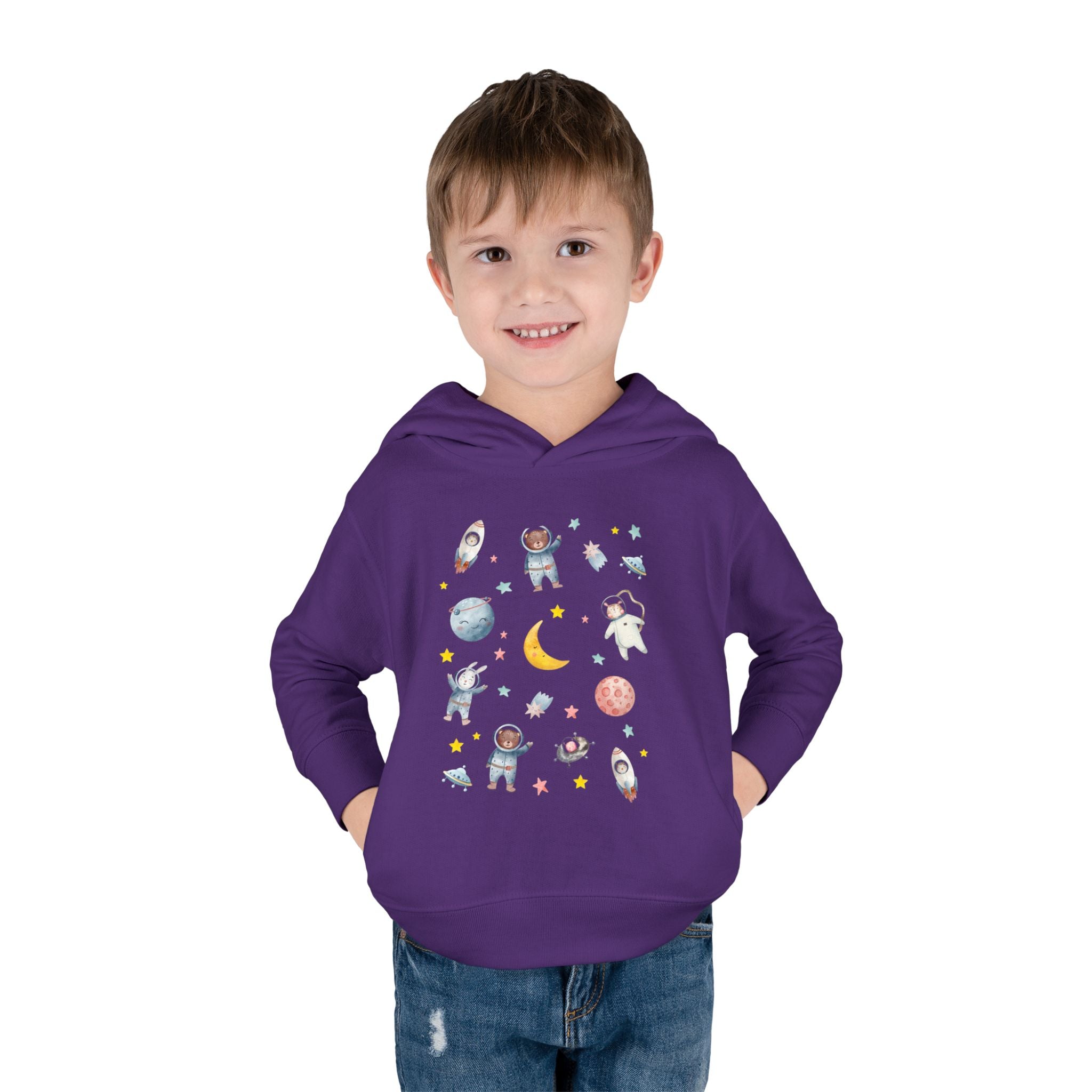 Toddler Space Hoodie — Cute Astronauts, Planets & Stars Pullover