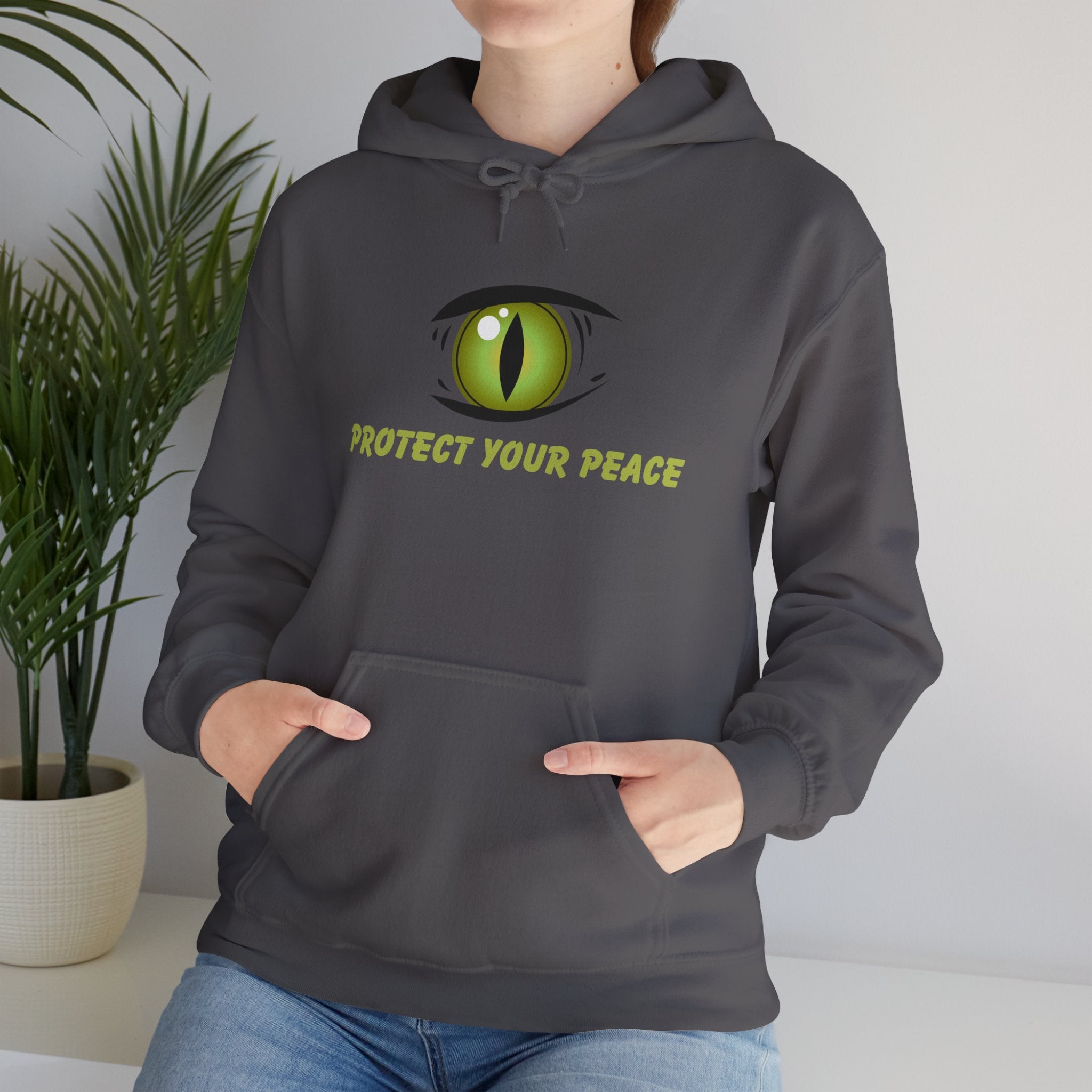 Hooded Sweatshirt - 'Protect Your Peace' Eye Design