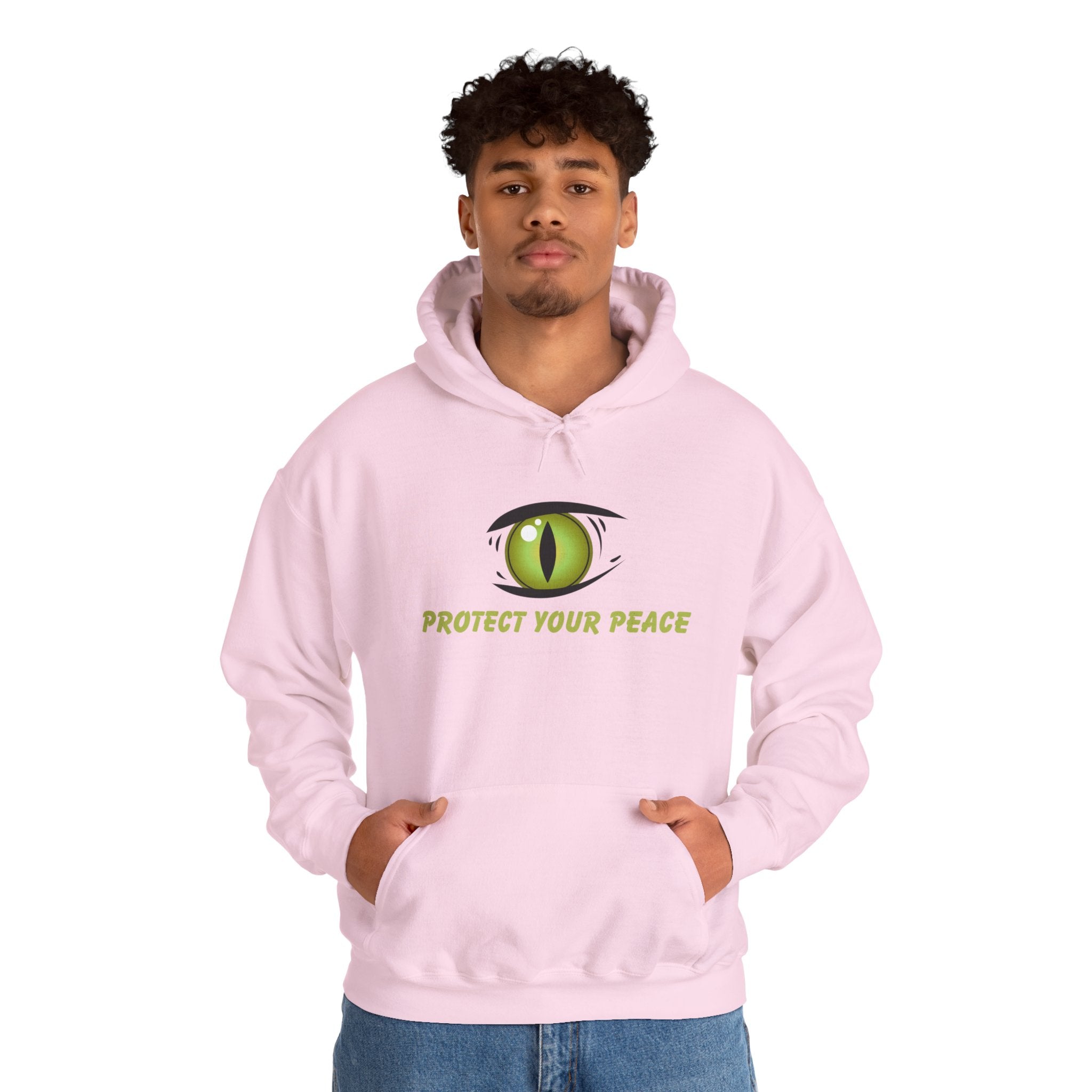 Hooded Sweatshirt - 'Protect Your Peace' Eye Design