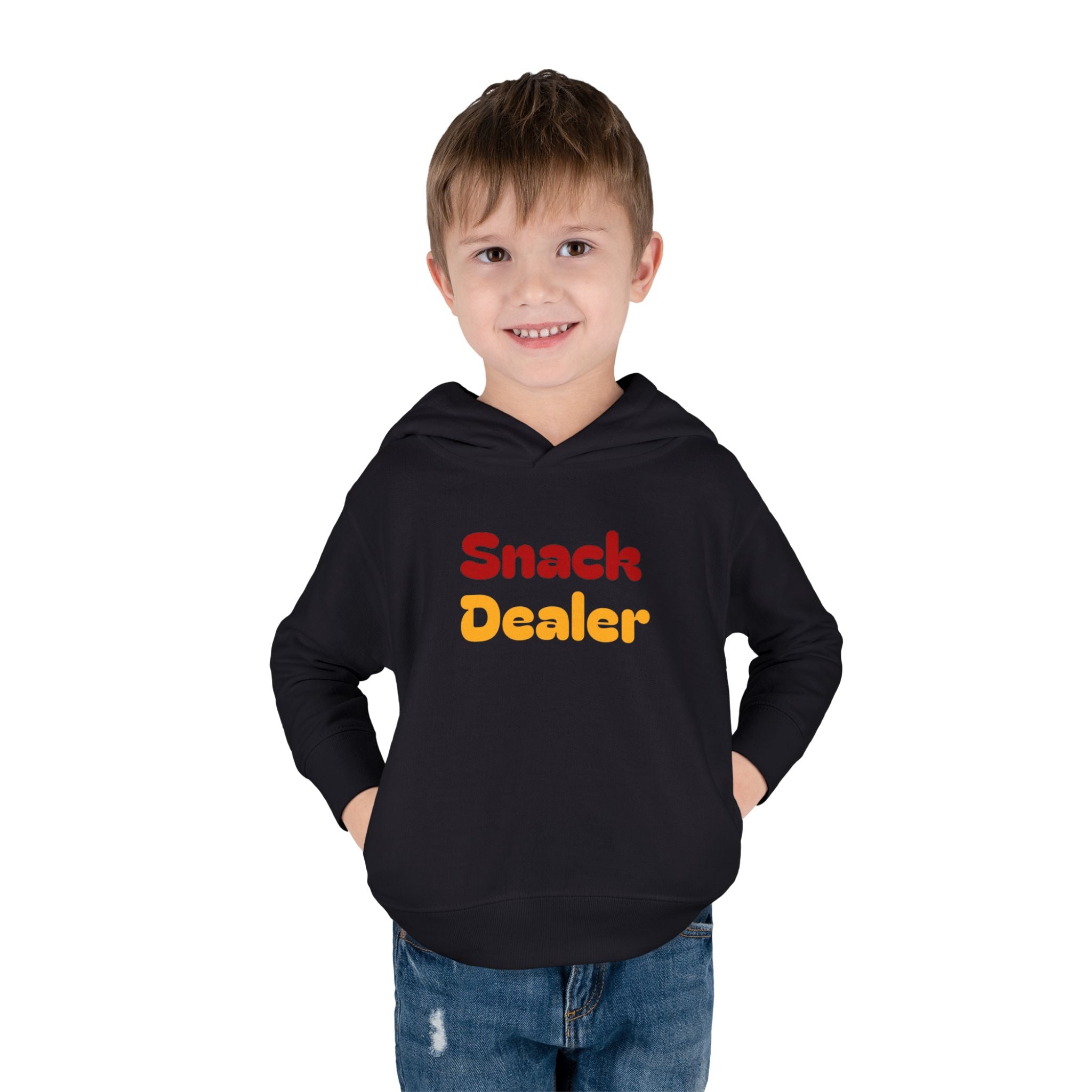 Toddler Hoodie - "Snack Dealer" Cute Snack Backpack Pullover