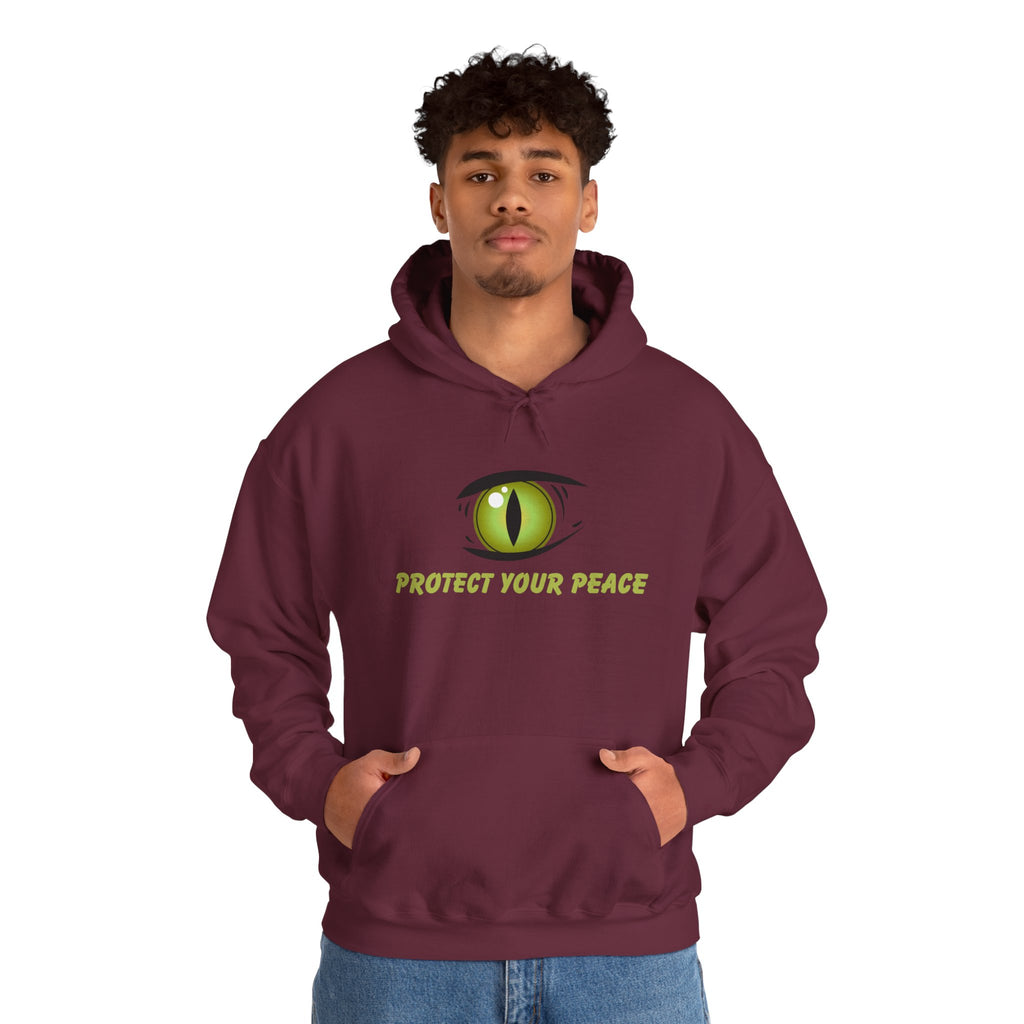 Hooded Sweatshirt - 'Protect Your Peace' Eye Design