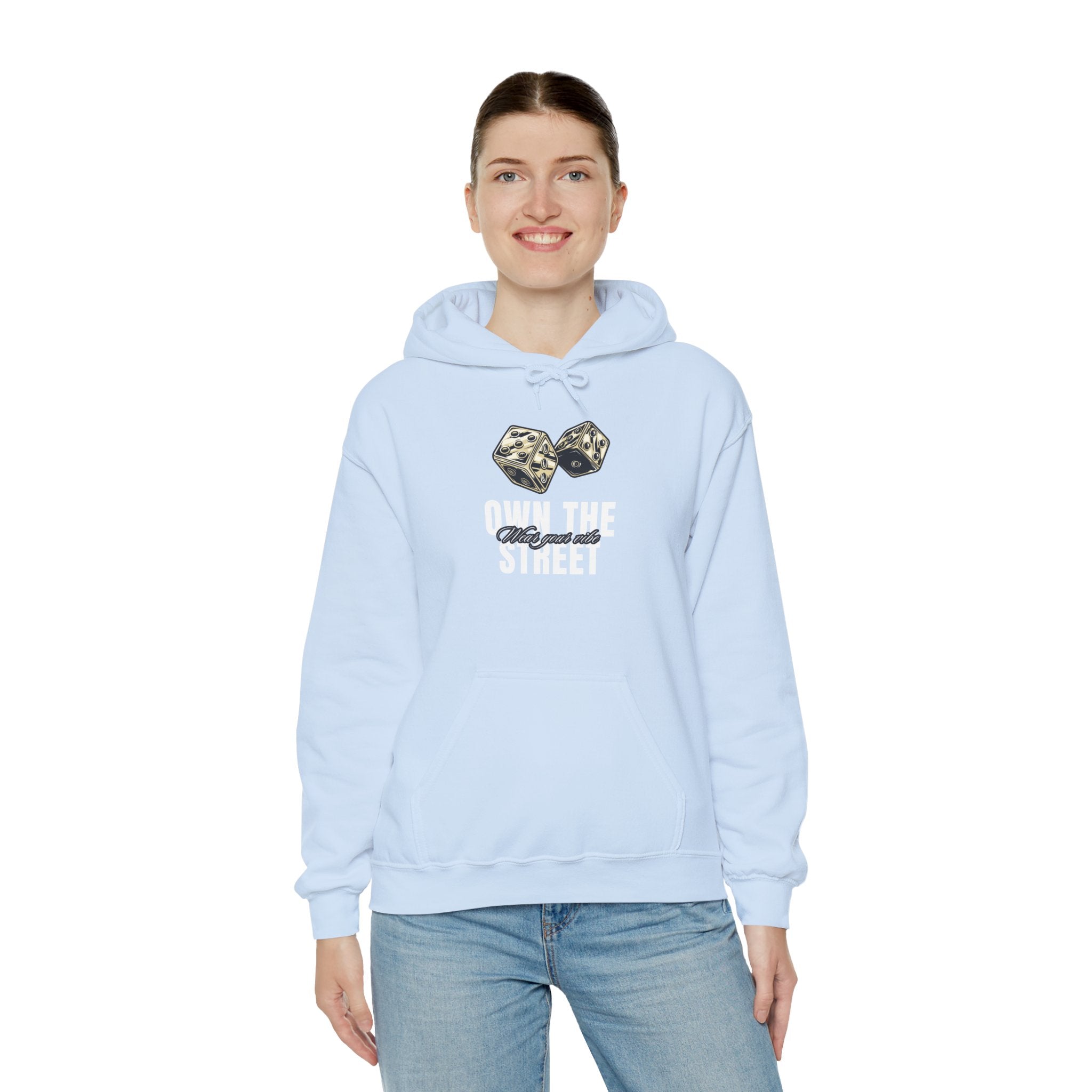 Own The Street Hoodie — Dice Graphic Streetwear Pullover