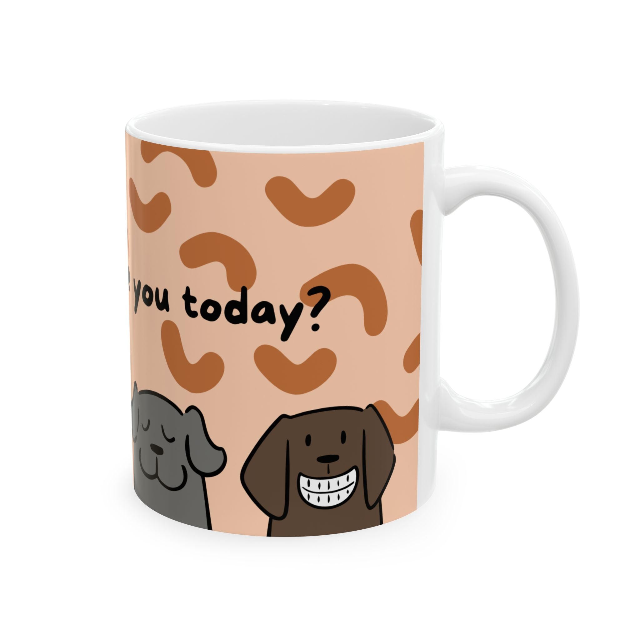 Dog Mood Ceramic Mug (11oz & 15oz) — Cute Mood Faces Coffee Tea Cup