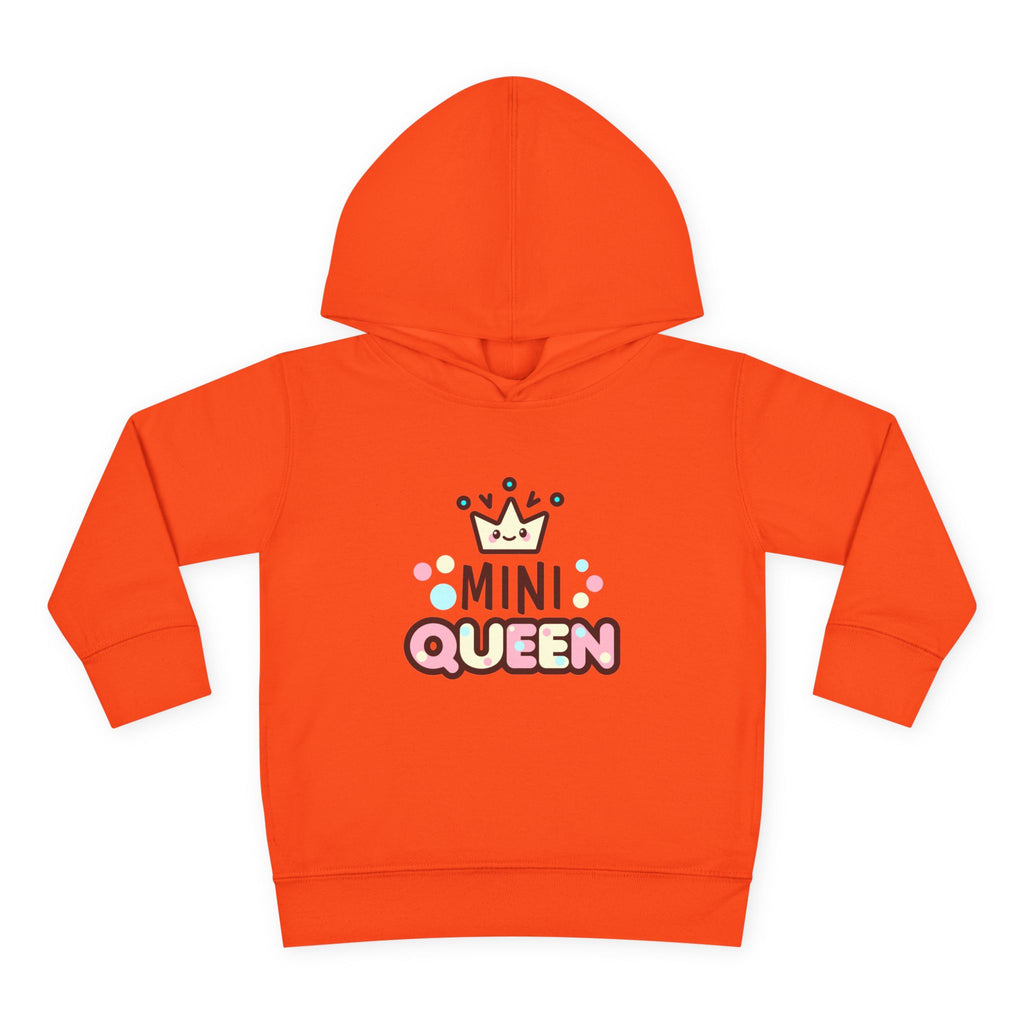 Toddler Fleece Hoodie - Mini Queen Graphic - Cozy and Playful Kids Sweatshirt
