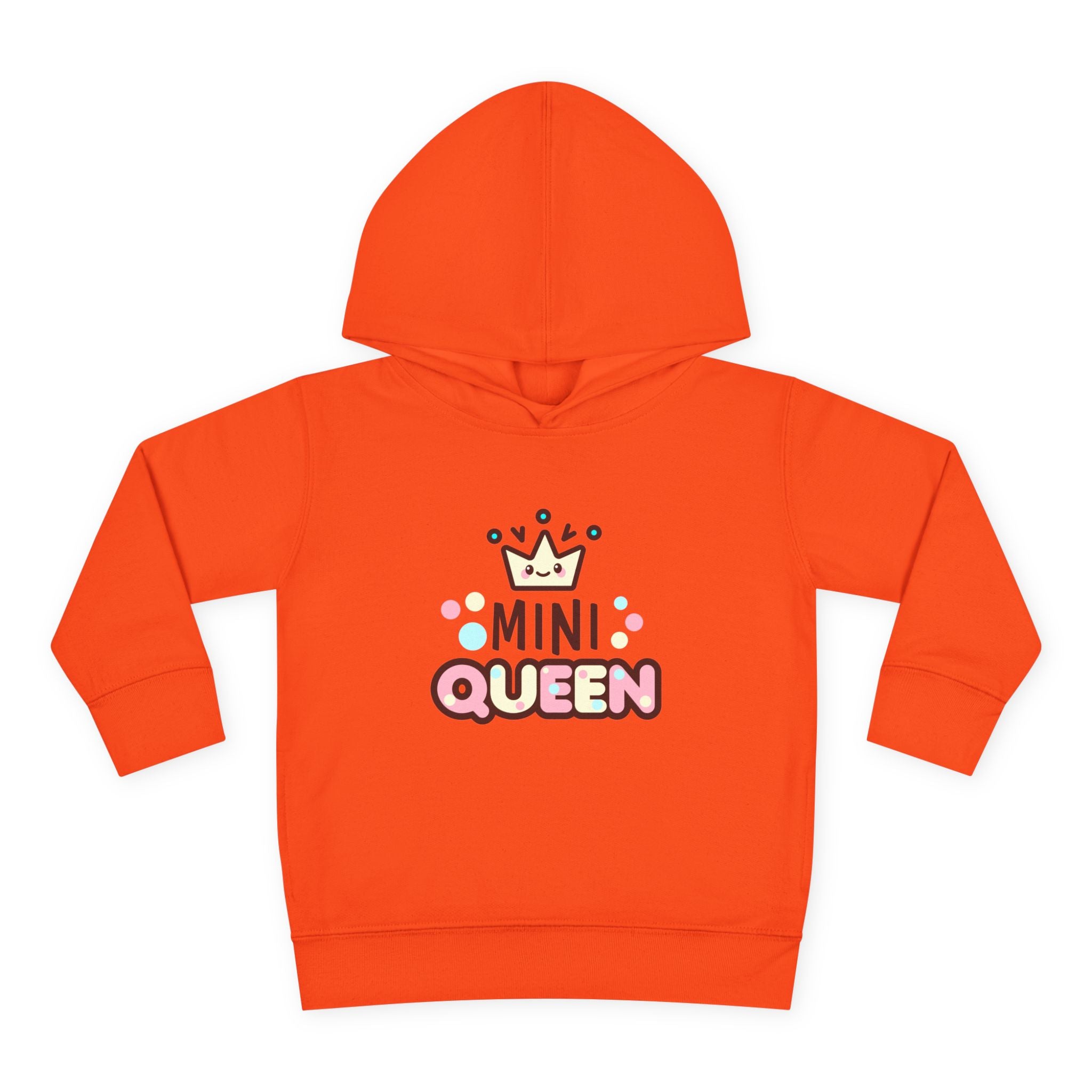 Toddler Fleece Hoodie - Mini Queen Graphic - Cozy and Playful Kids Sweatshirt