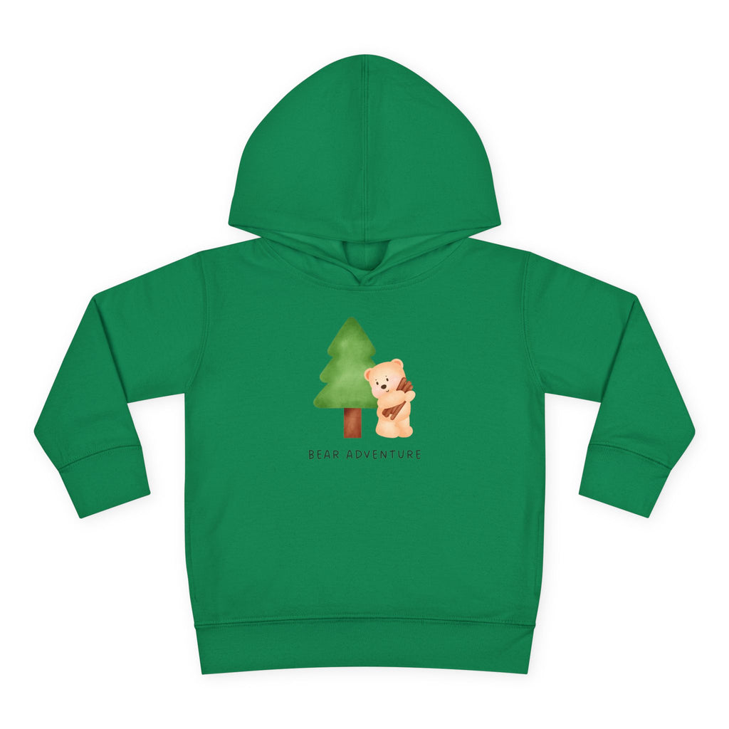 Toddler Hoodie — 'Bear Adventure' Cute Forest Bear Pullover for Kids