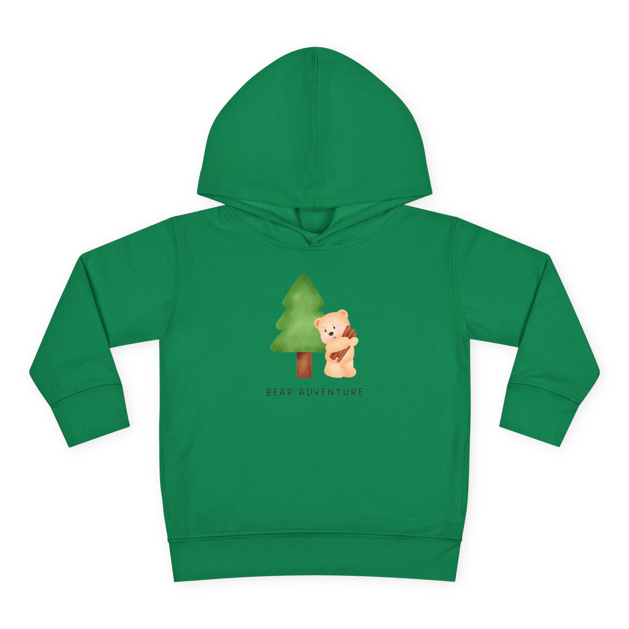 Toddler Hoodie — 'Bear Adventure' Cute Forest Bear Pullover for Kids