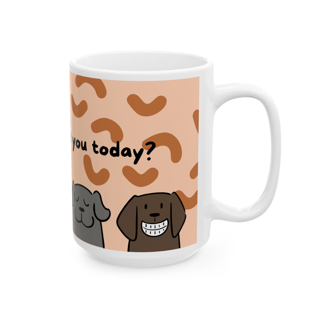Dog Mood Ceramic Mug (11oz & 15oz) — Cute Mood Faces Coffee Tea Cup
