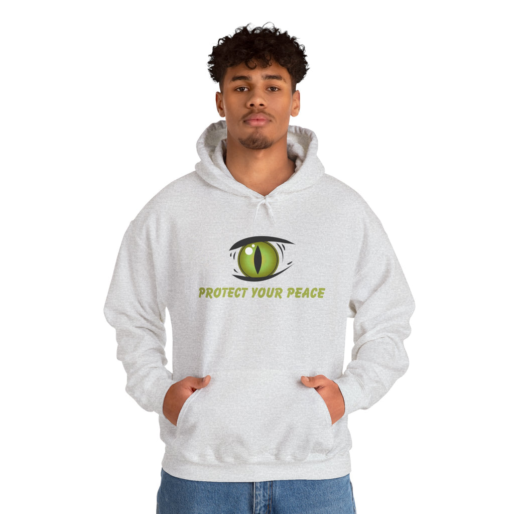 Hooded Sweatshirt - 'Protect Your Peace' Eye Design