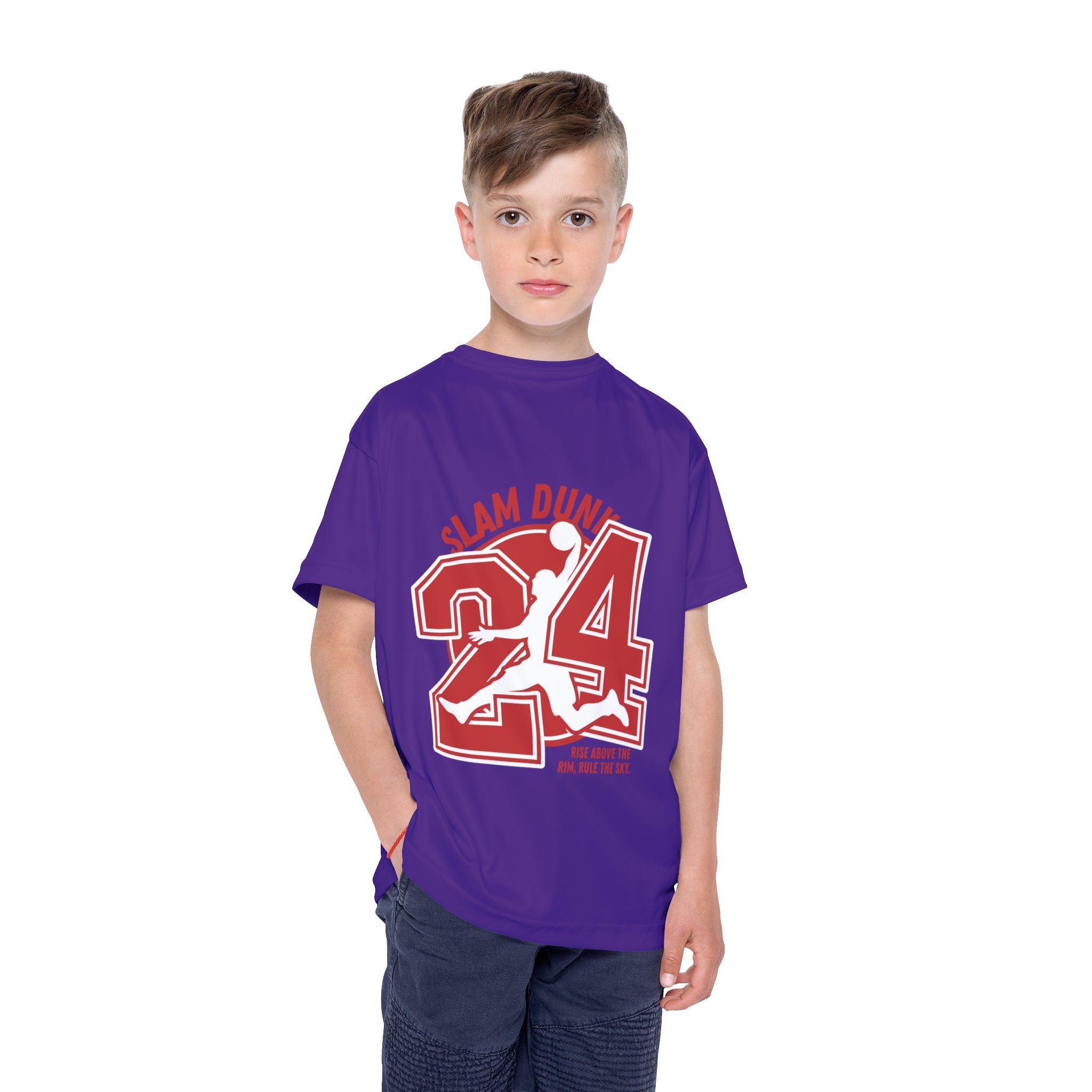 Kids Jersey — "Slam Dunk 24" Basketball Tee