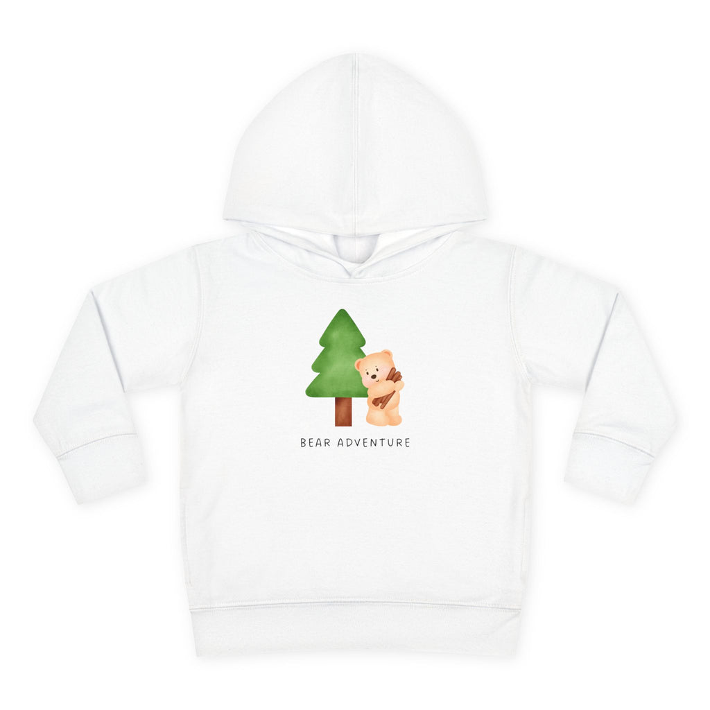 Toddler Hoodie — 'Bear Adventure' Cute Forest Bear Pullover for Kids
