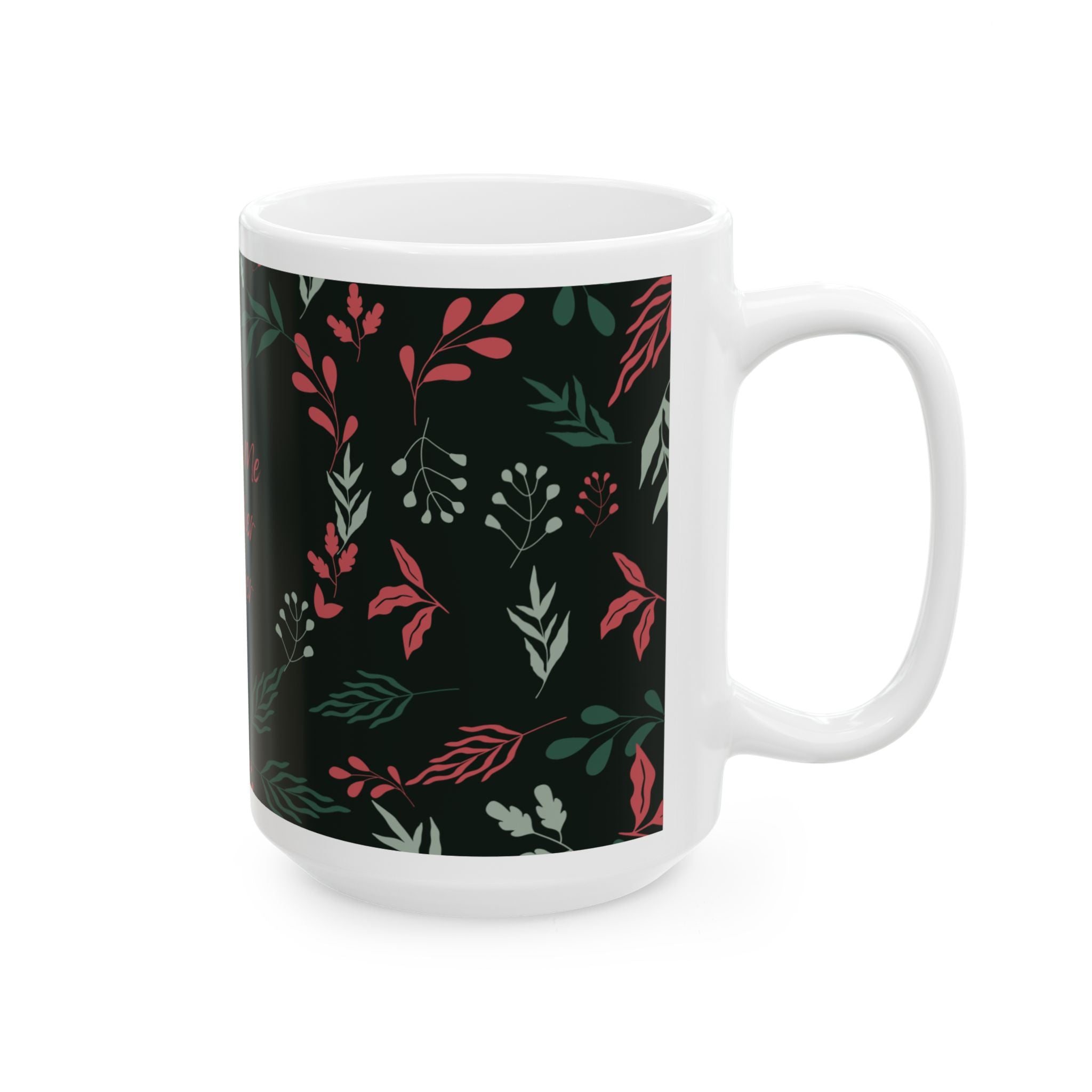 You + Me Together Forever Floral Ceramic Mug