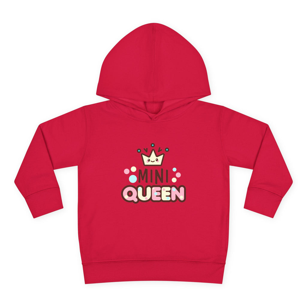 Toddler Fleece Hoodie - Mini Queen Graphic - Cozy and Playful Kids Sweatshirt