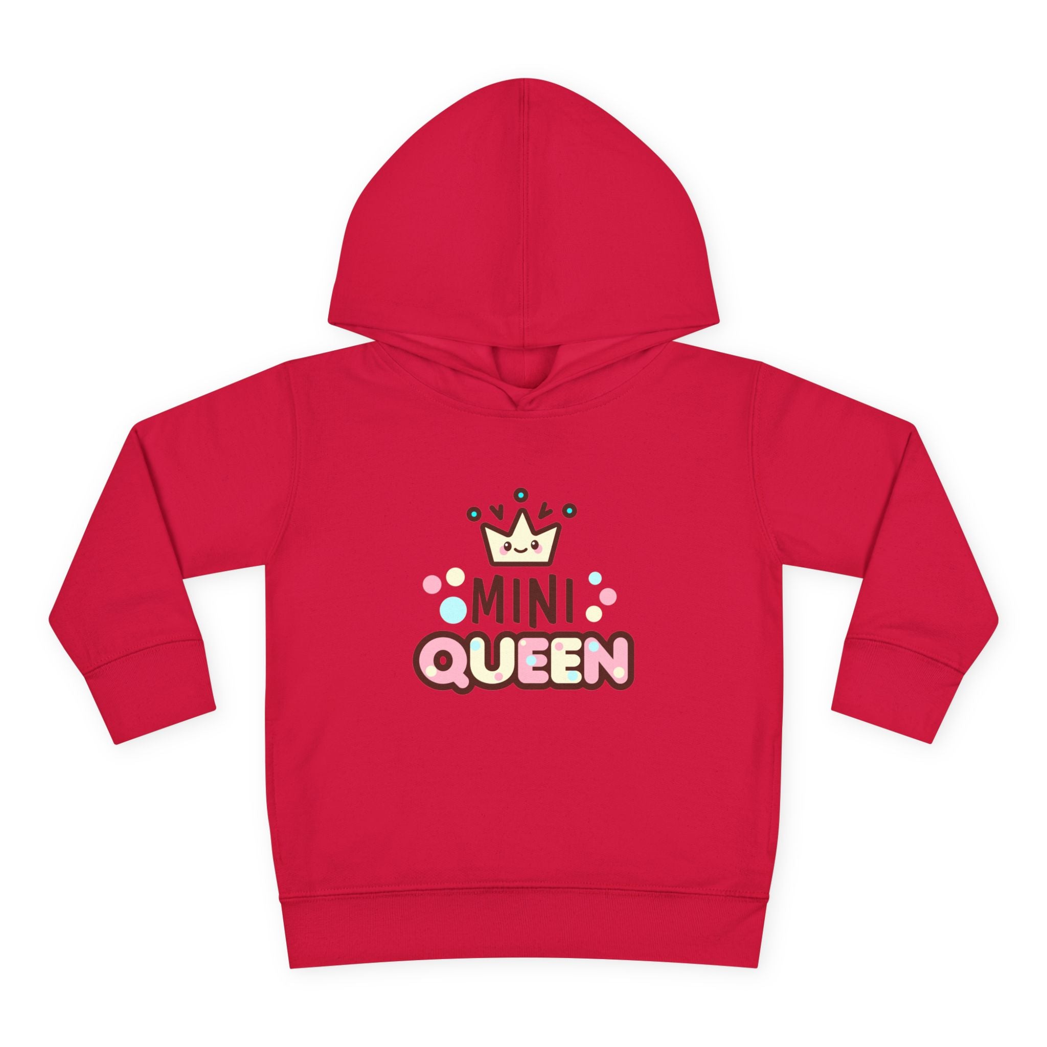 Toddler Fleece Hoodie - Mini Queen Graphic - Cozy and Playful Kids Sweatshirt
