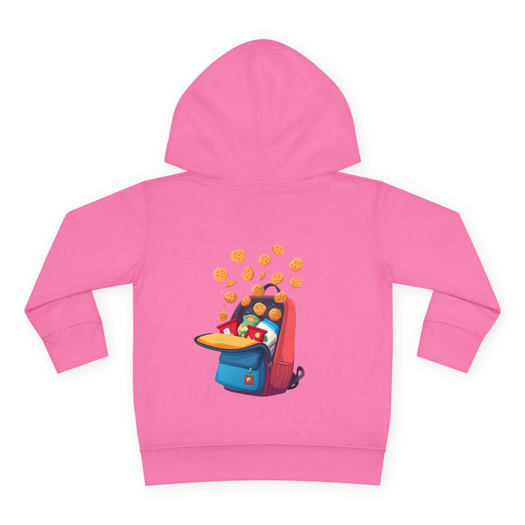 Toddler Hoodie - "Snack Dealer" Cute Snack Backpack Pullover
