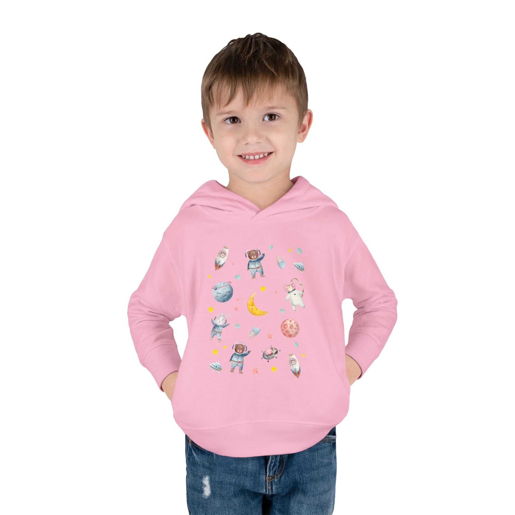 Toddler Space Hoodie — Cute Astronauts, Planets & Stars Pullover
