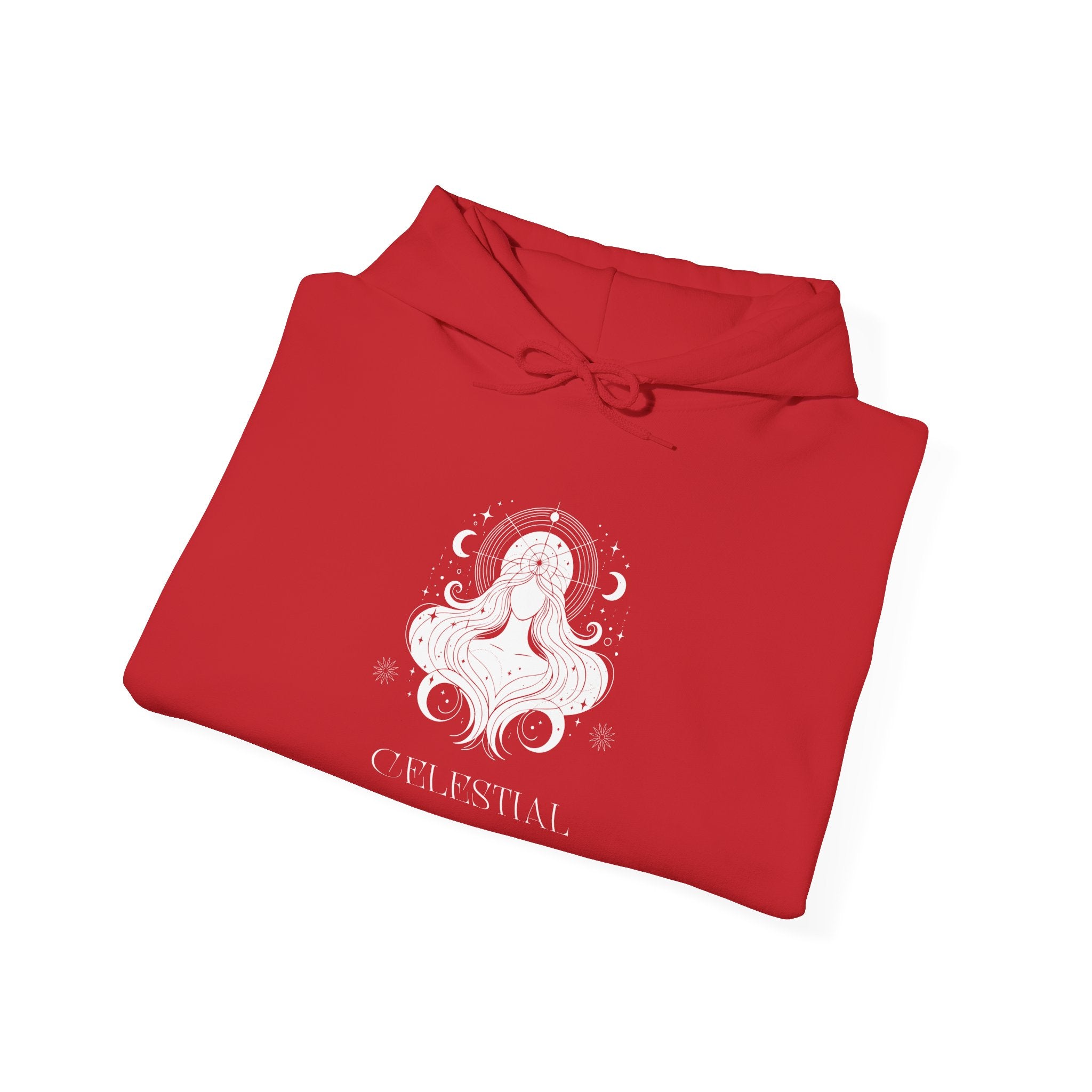 Celestial Goddess Hoodie — Mystical Moon & Star Graphic Sweatshirt