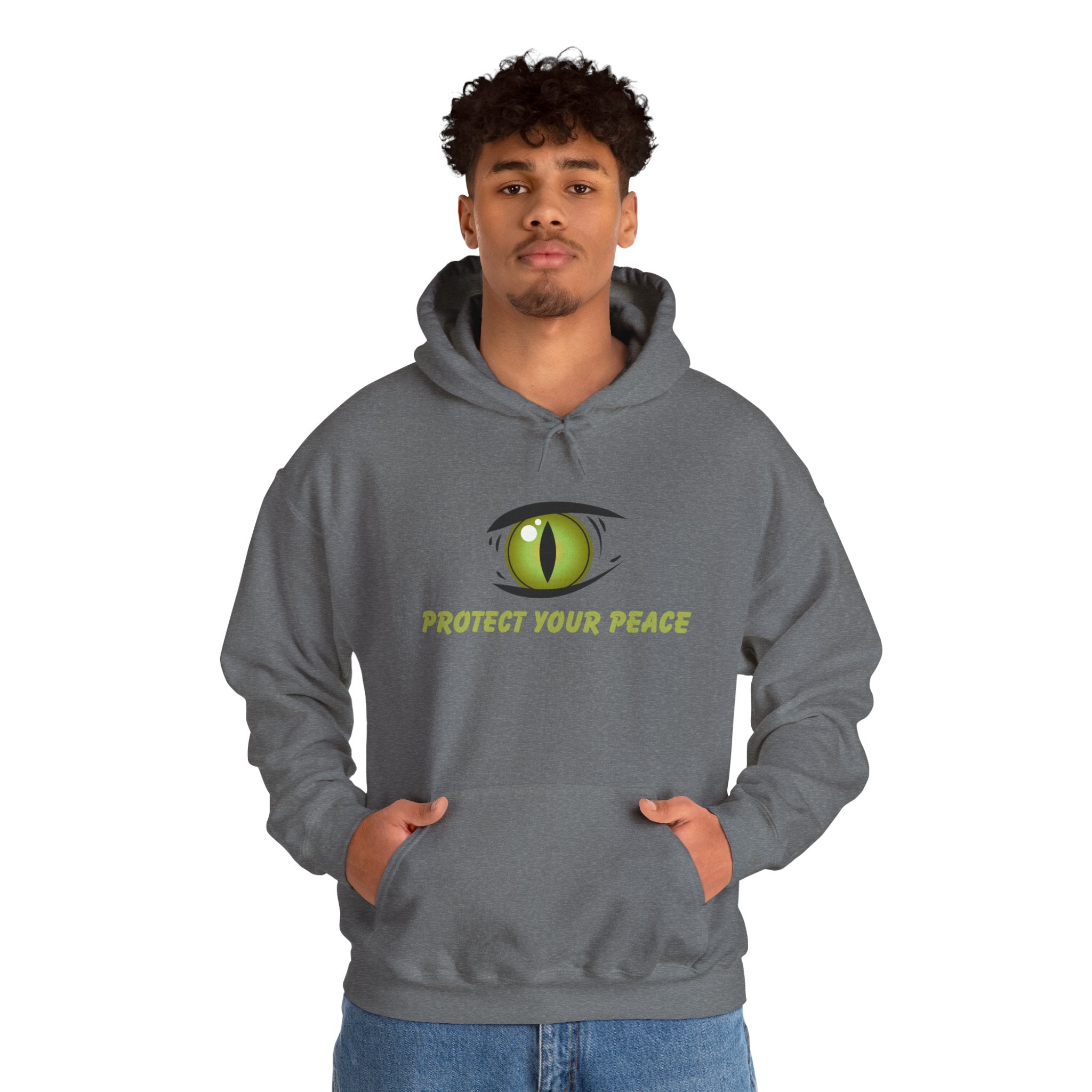 Hooded Sweatshirt - 'Protect Your Peace' Eye Design