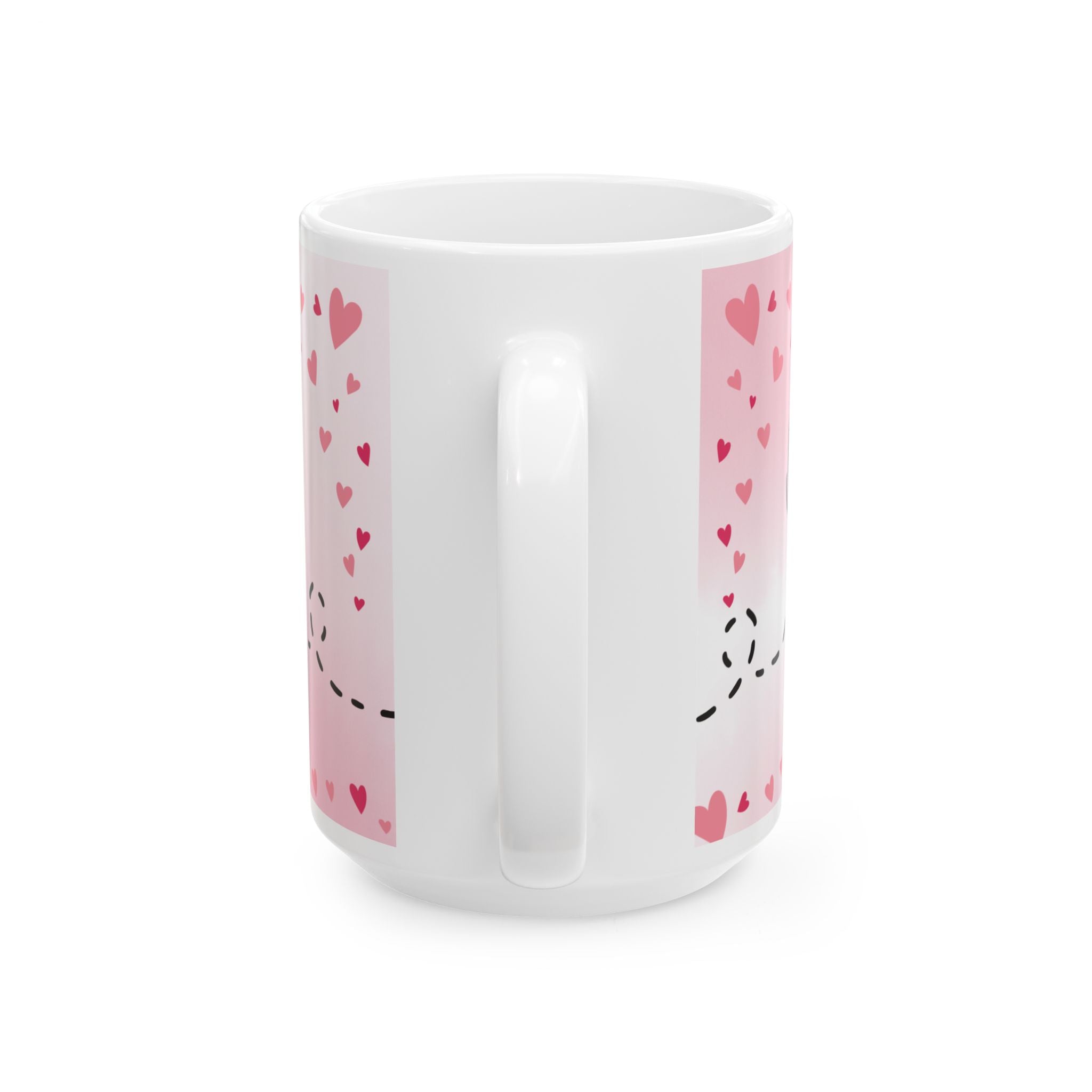 I Will Always Love You Ceramic Mug — Romantic Pink Heart Coffee Cup (11oz & 15oz)