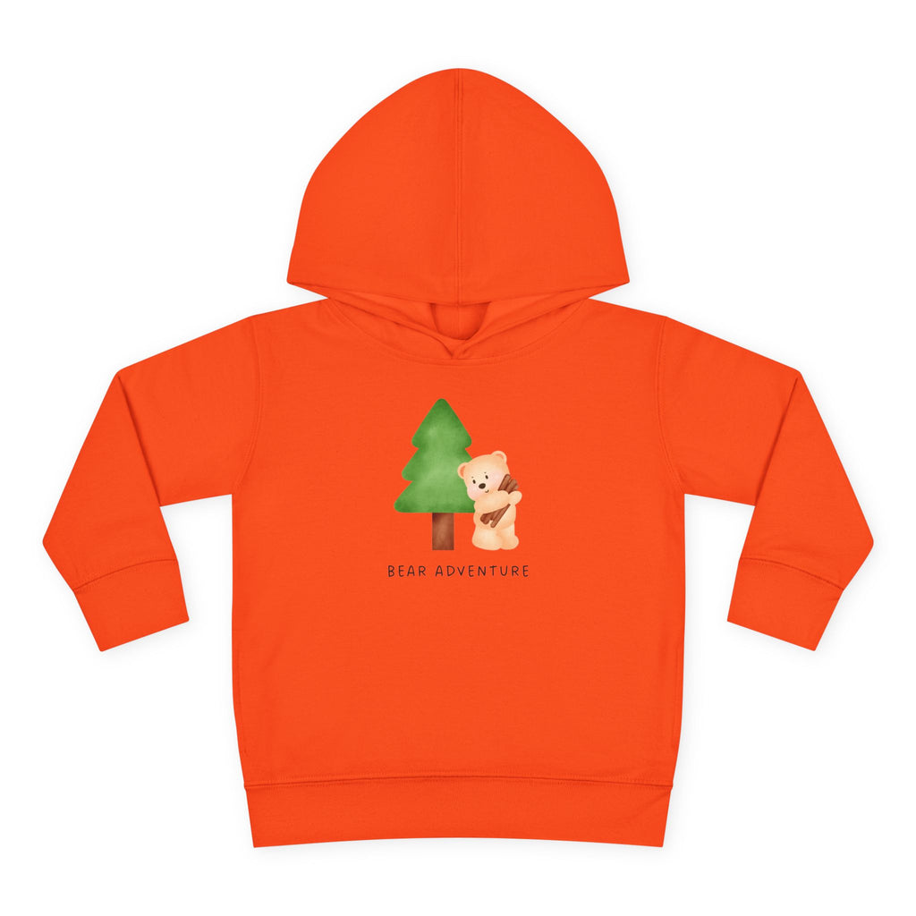 Toddler Hoodie — 'Bear Adventure' Cute Forest Bear Pullover for Kids