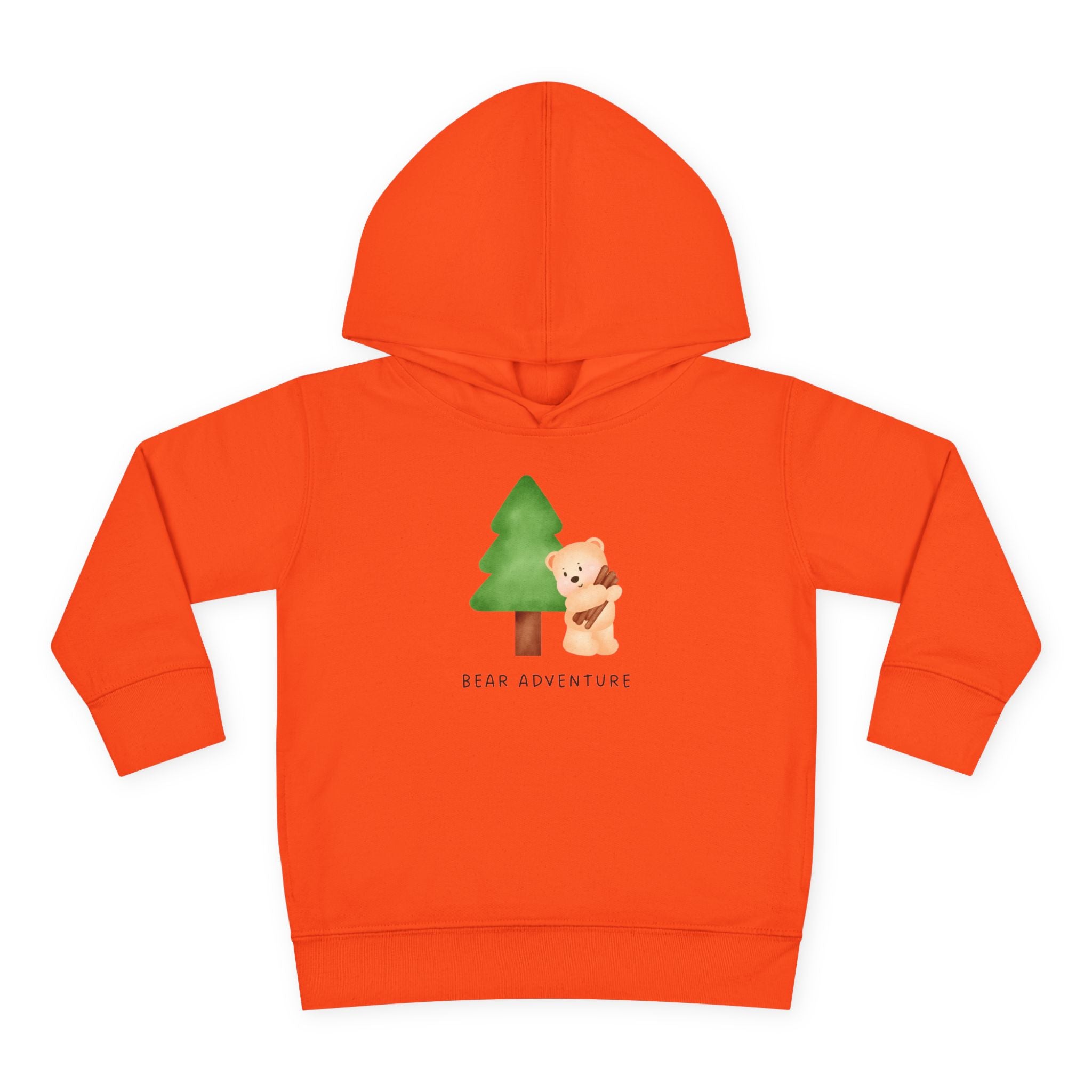 Toddler Hoodie — 'Bear Adventure' Cute Forest Bear Pullover for Kids
