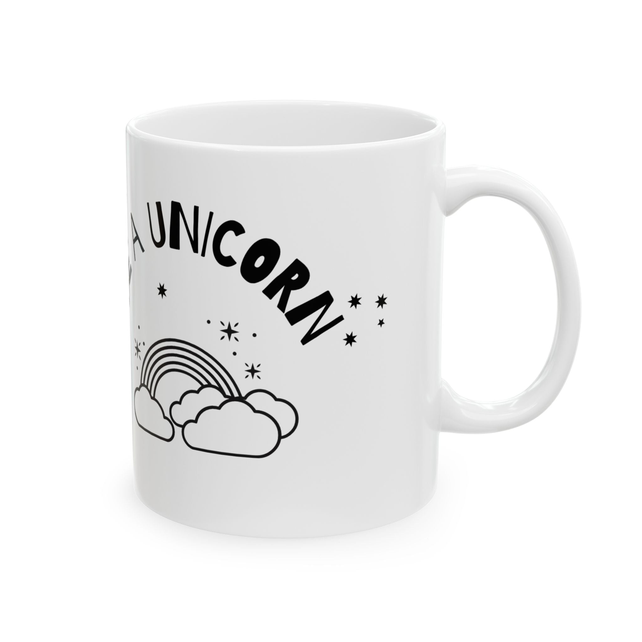 Inspirational Unicorn Mug – "Be A Unicorn" Ceramic Coffee Cup (11oz, 15oz)