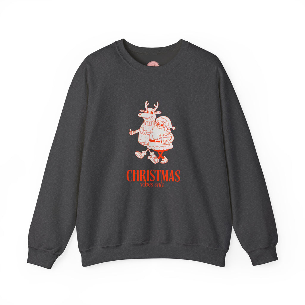 Christmas Santa Reindeer  hand in hand Sweatshirt