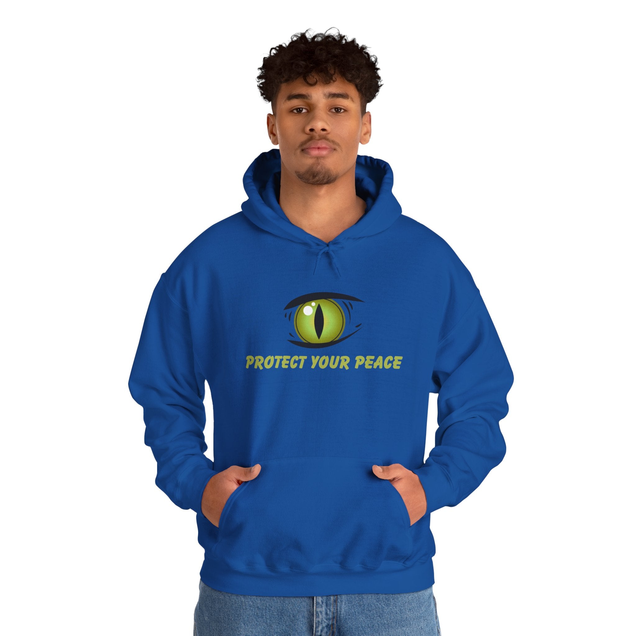 Hooded Sweatshirt - 'Protect Your Peace' Eye Design
