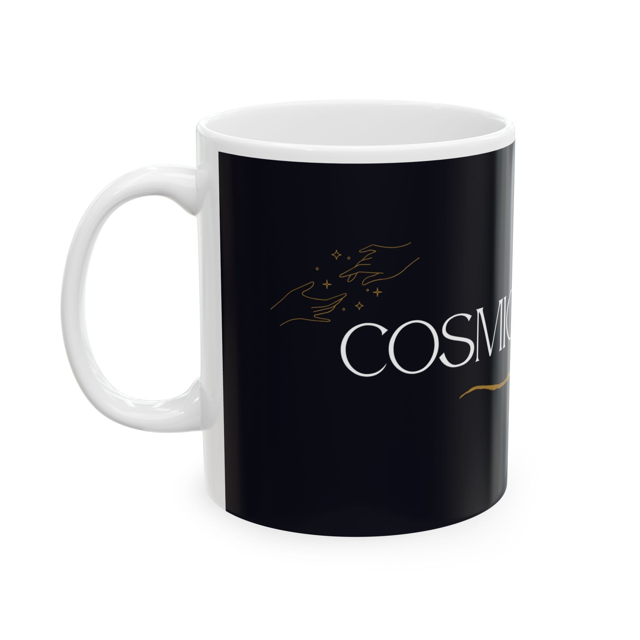 Cosmic Queen Black Ceramic Mug (11oz & 15oz) – Astrology Gift