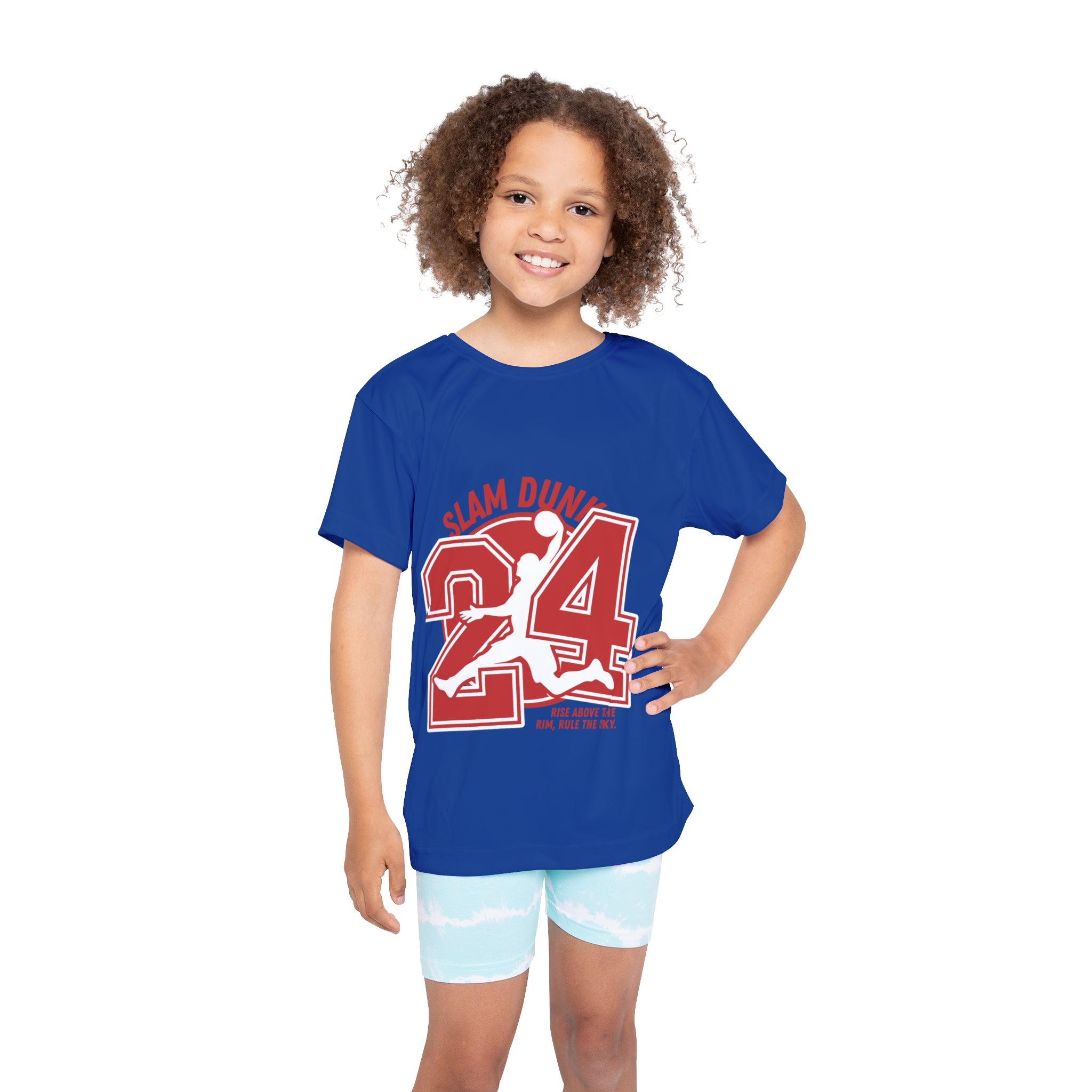 Kids Basketball Jersey "Slam Dunk 24" — Youth Athletic Tee