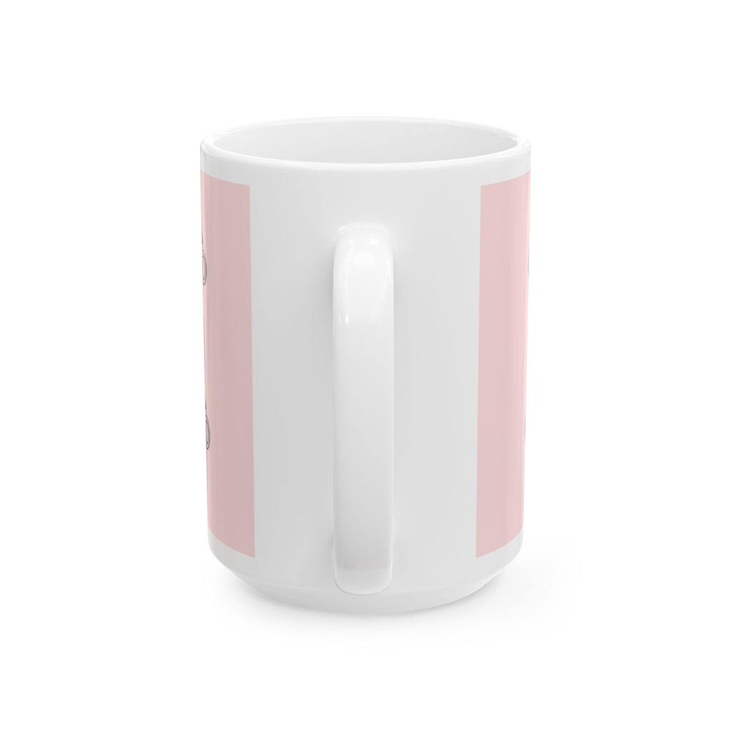 My House My Rules My Coffee Mug — Funny Pink Ceramic Coffee Cup (11oz/15oz)