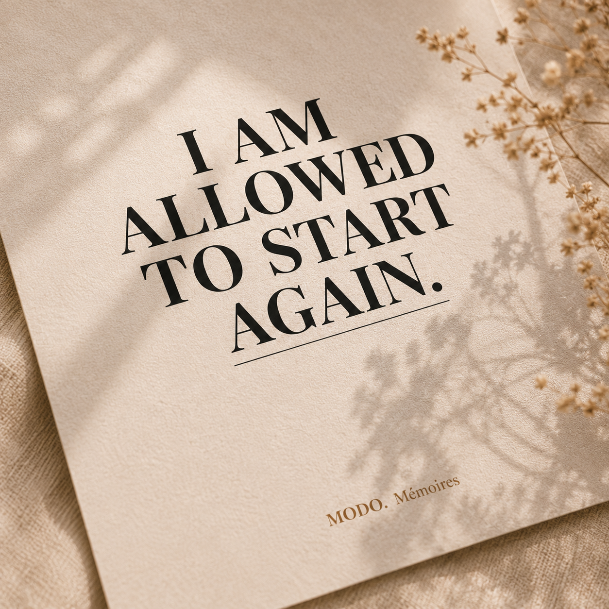 I Am Allowed To Start Again — Poster