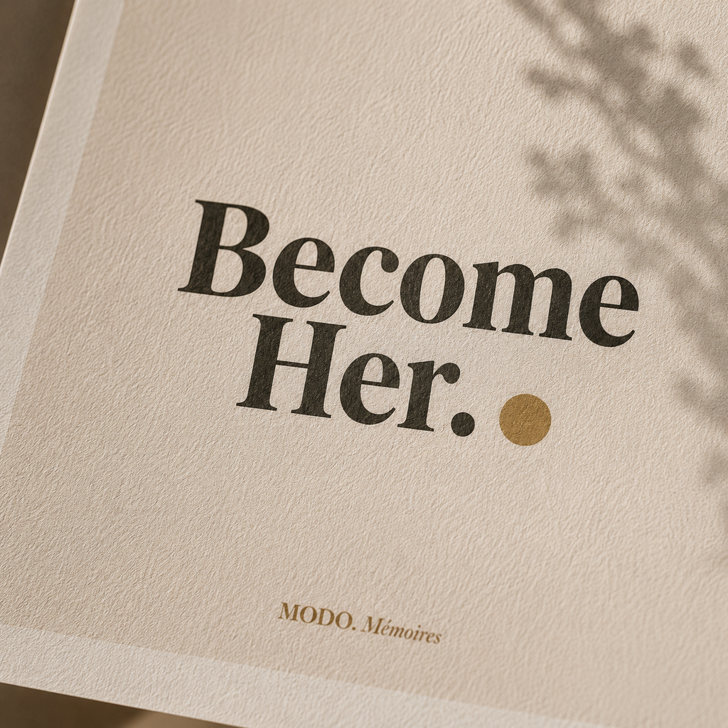 "Become Her" — Goal-Setting Aesthetic Wall Decor