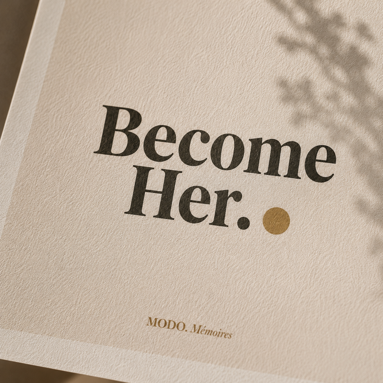 "Become Her" — Goal-Setting Aesthetic Wall Decor