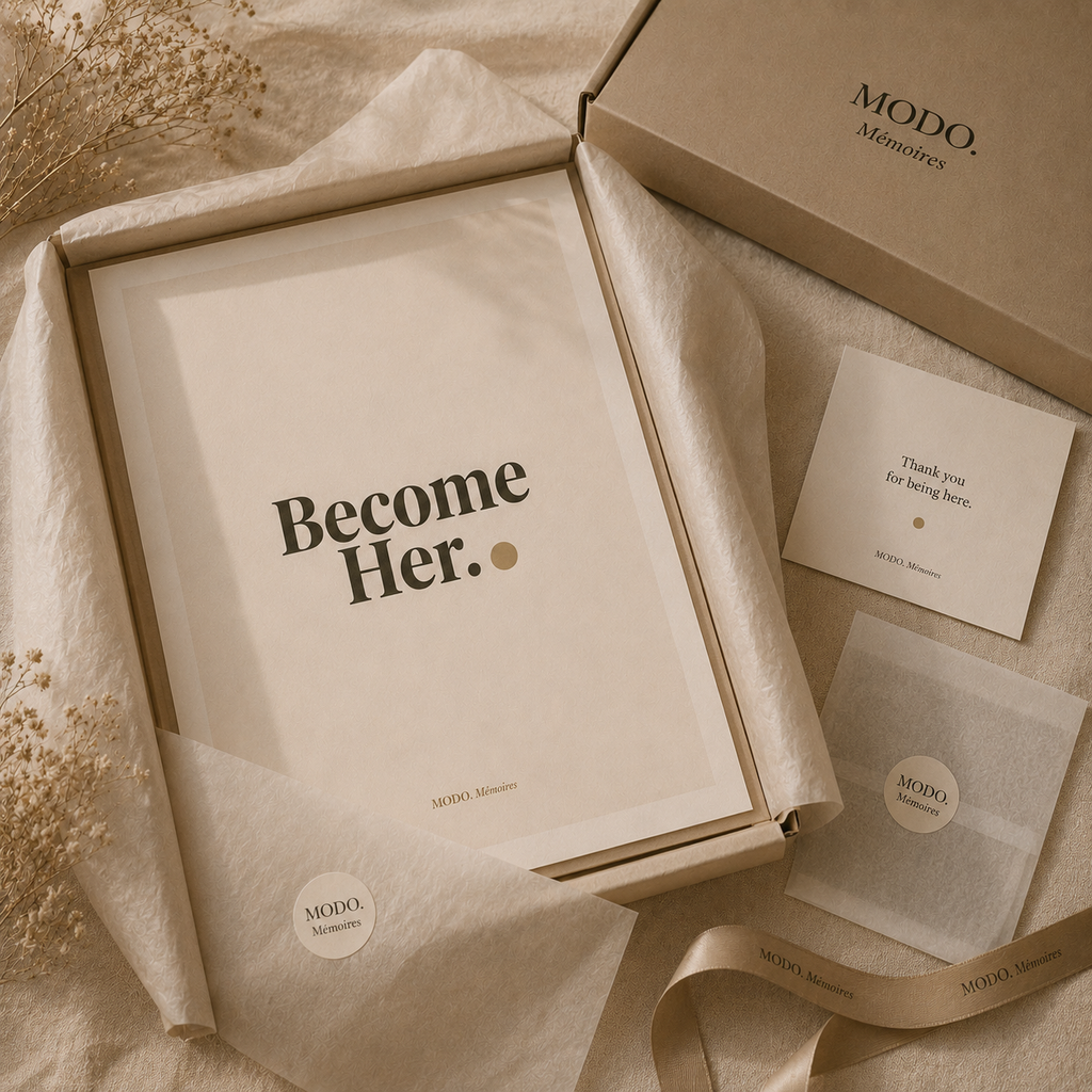 "Become Her" — Goal-Setting Aesthetic Wall Decor