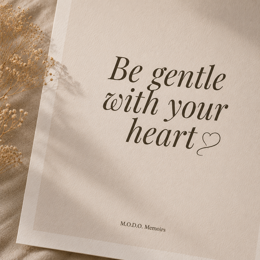 "Be Gentle With Your Heart" Mindful Wall Art